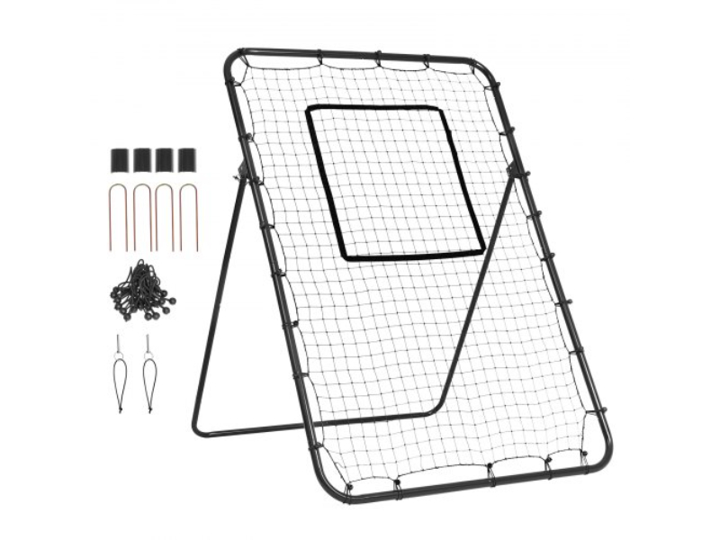 BQHDWPWJDKD4HE1Z4V0 Baseball & Softball Rebounder Net - 4 x 6 ft. Pitch Back Adjustable Angles