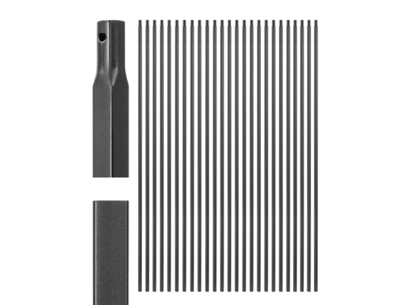 FXKLGZT31G444C0C9V0 44 in. Carbon Steel Staircase Balusters - Indoor Spindle, Matte Black - Pack of 31