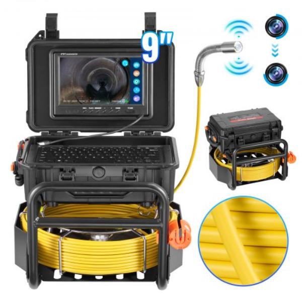 Picture of VEVOR JLKXSGDNKJ9YXJXLGV1 230 ft. Sewer Self-Leveling Drain Camera with 512 Hz Transmitter