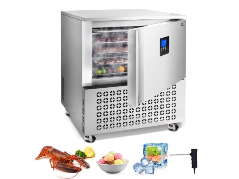 Picture of Vevor HXSDJ120L40C0A0HAV1 114 Liter 5 Trays Commercial Blast Freezer - Chiller Chest Seafood Gelato