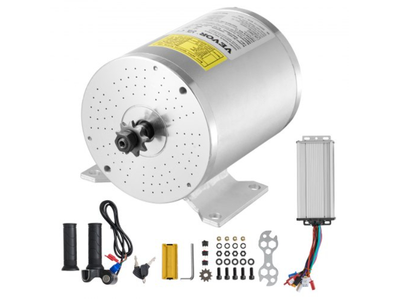 Picture of Vevor ZLWSDJTJ2000G4RXBV9 2000W 48V 4300RPM Electric Brushless DC Motor Kit with Speed Controller