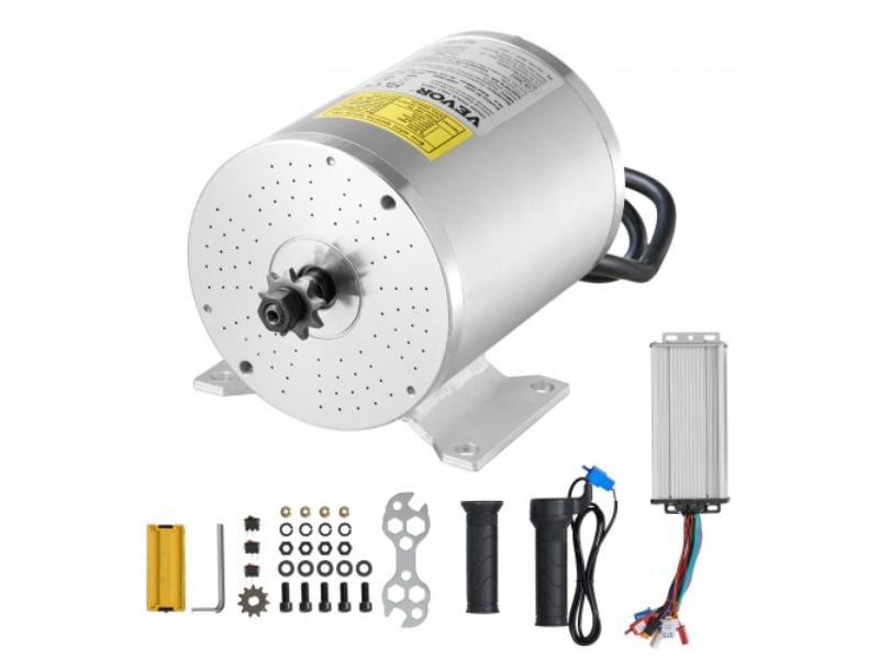 Picture of Vevor ZLWSDJTJ18007TVWHV9 1800W 48V 4500RPM Electric Brushless DC Motor Kit with Upgraded Controller