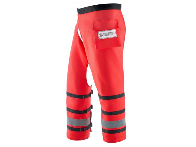 BGSLJHT420DNA7EW6V0 39.7 in. Apron Style Forestry Safety Class D Chainsaw Chaps, Red - Large