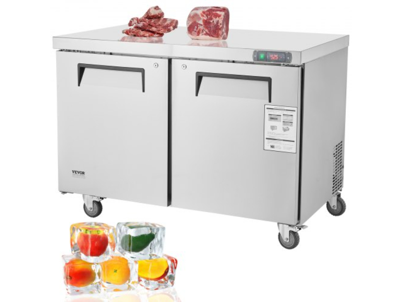 Picture of Vevor FLWSLZGZT129I91MWV1 48 in. 12.9 cu. ft. Commercial Frozen Refrigerator Sandwich & Salad Prep Table
