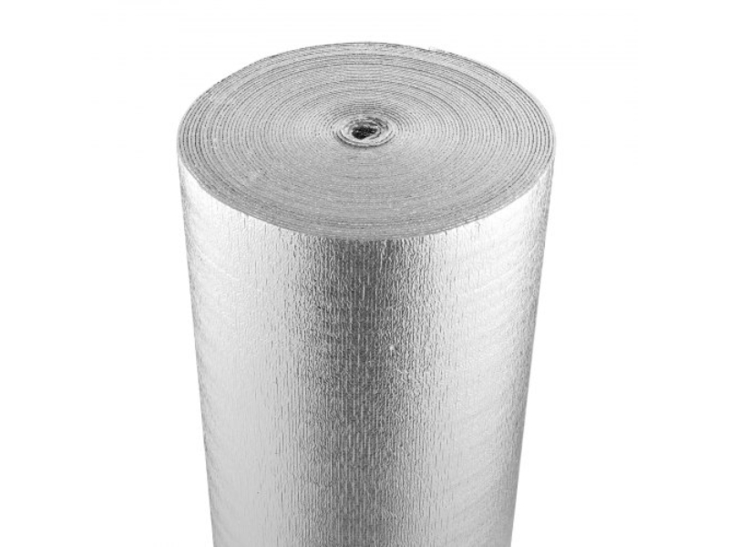 LBPEFPMXRFSF0HAV0V0 1200 x 48 x 0.13 in. Double Reflective Insulation Roll Foam Core Radiant Barrier, Silver