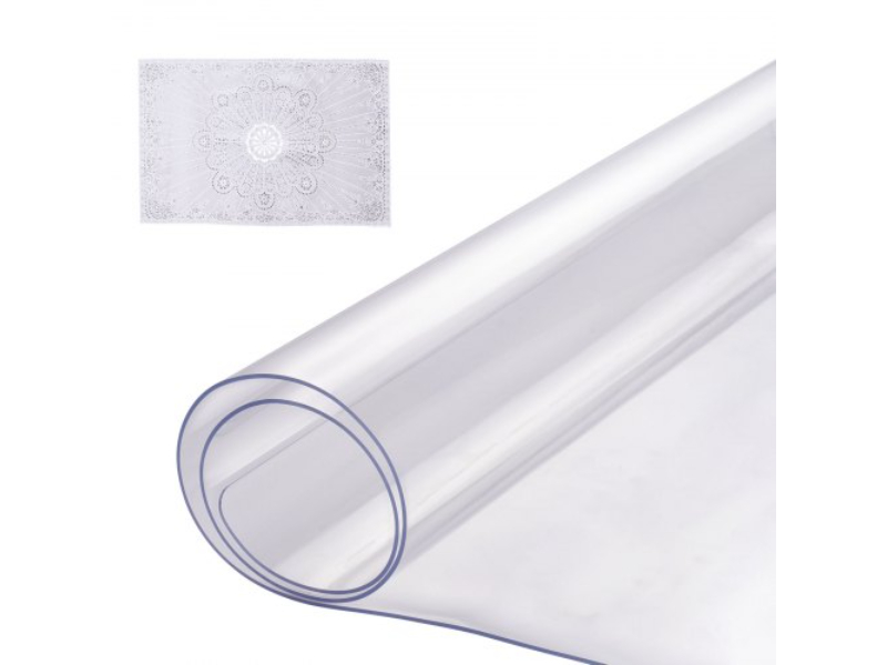 Picture of Vevor ZFXPVCZB14X2Y0CQ0V0 14 x 24 in. 1.5 mm Thick PVC Table Plastic Desk Protector - Clear