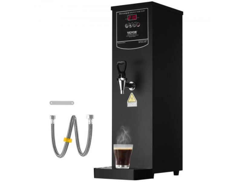 Picture of Vevor SYKSQCGK40LHW3J6QV1 15 Liter Commercial Boiler Electric Hot Water Dispenser - Stainless Steel