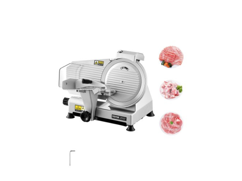 Picture of Vevor DRQPJ180WBZDKGXJSV1 10 in. 180W Electric Deli Meat Food Slicer for Frozen Bread Cheese