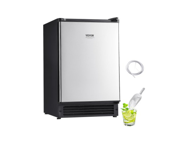 Picture of Vevor SNQRSZBJ15LB7RB4BV1 15 lbs Per Day Built-in Undercounter Ice Maker Machine with Reversible Door