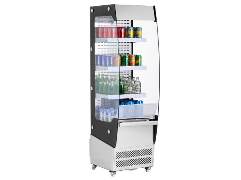 Picture of Vevor LSFMJ2C78CUFW6D20V1 7.8 cu. ft. 3 Tier Open Merchandiser Display Cooler with Air Curtain