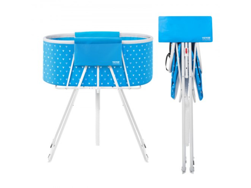 Picture of Vevor GJRQCWYGQLSKDSN88V0 Foldable Dog Bathtub Elevated Bathing Station for Small & Medium Pets - Light Blue