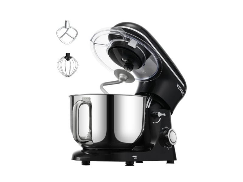 Picture of Vevor XRLTMSJBJHS6I5V82V1 6 qt. 660W Electric Dough Stand Mixer 6 Plus P Speeds Kitchen Food Beater - Black