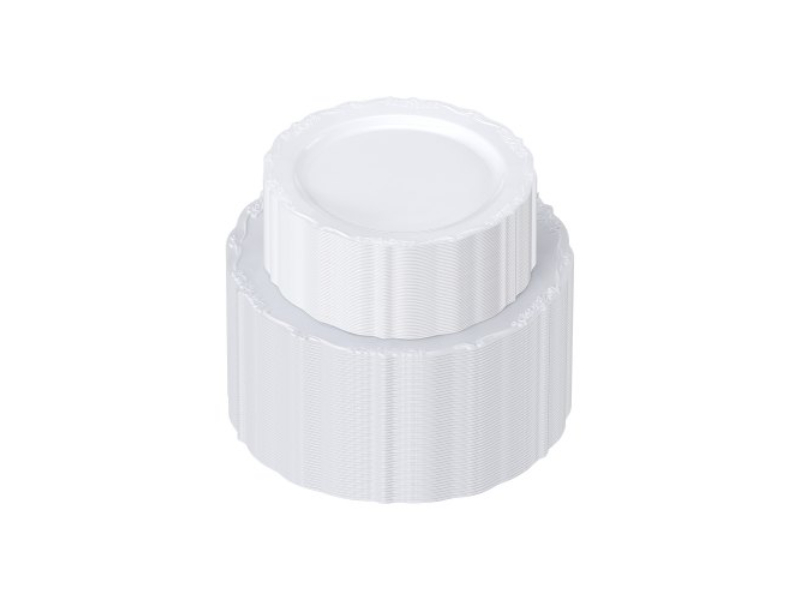 Picture of Vevor YCXCJTZSLDZTNLP77V0 Heavy Duty Dinner Dessert Disposable Plates Plastic&#44; White - 100 Piece