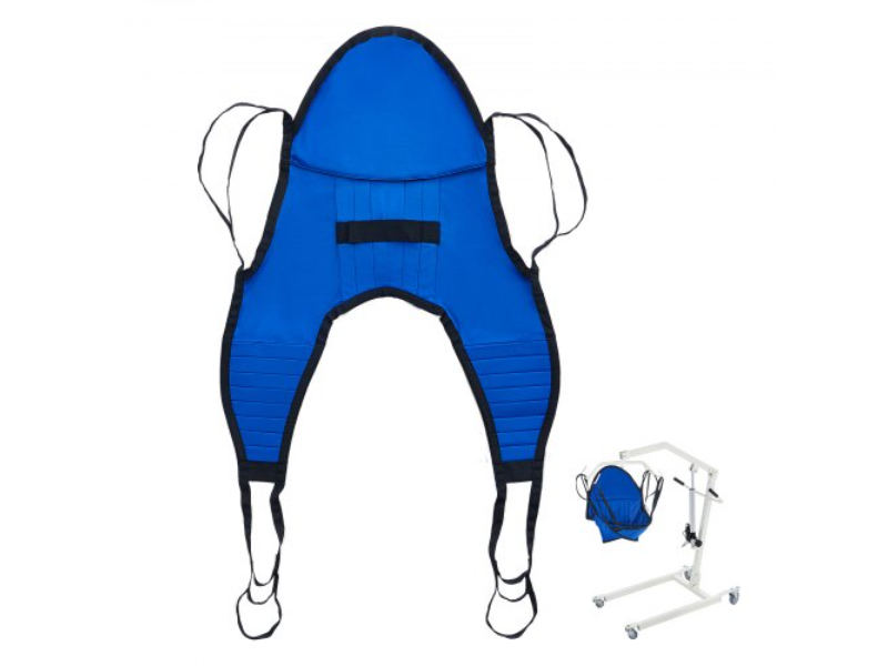 Picture of Vevor UXRDDDDLDLABLFXWGV0 U Shape Divided Patient Lift with Head Support Leg Sling - Small Size