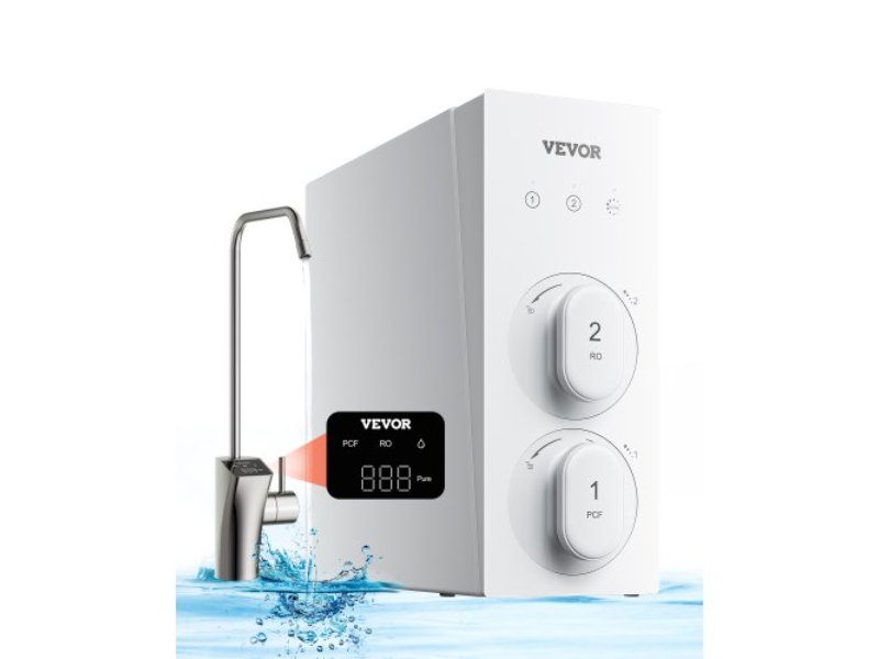Picture of Vevor SCXLSQWSXROFSVLWPV1 800 GPD 8-stage Tankless Reverse Osmosis Under Sink Water Filter System