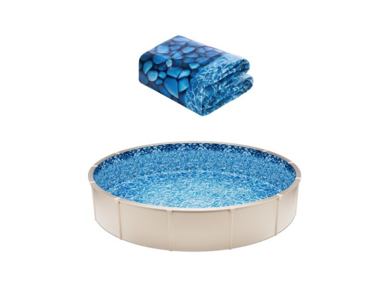 YCNCROUND30F838I1V0 30 ft. 54 in. Wall Height Durable Overlap Style Round Pool Liner