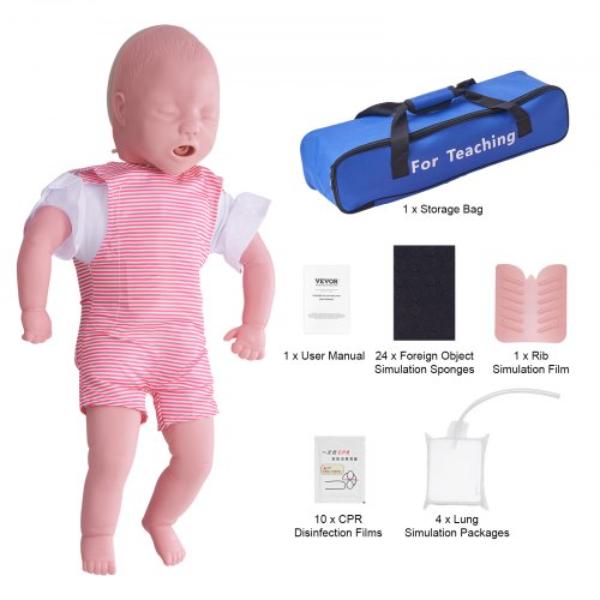 Picture of VEVOR HLRTMXHMLKJJJJ52CV0 Baby Infarction Model Infant Airway Obstruction Training Manikin CPR Teach