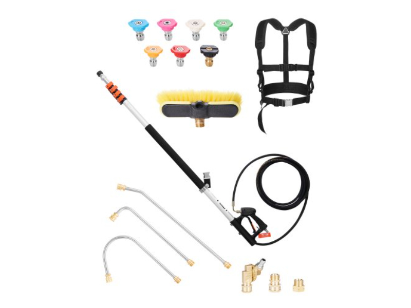 Picture of Vevor SSPQDGDST24FDSBQ4V0 21 ft. Pressure Washer Wand Brush Head Included Telescopic Spray