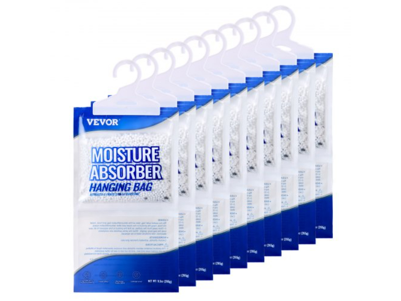 Picture of Vevor LHGCSGZJ10JZTM1TOV0 9.3 oz Hanging Moisture Absorber Closet Dehumidifier Bags&#44; Fragrance Free in Wardrobes&#44; Bedrooms&#44; Bathrooms - Pack of 10