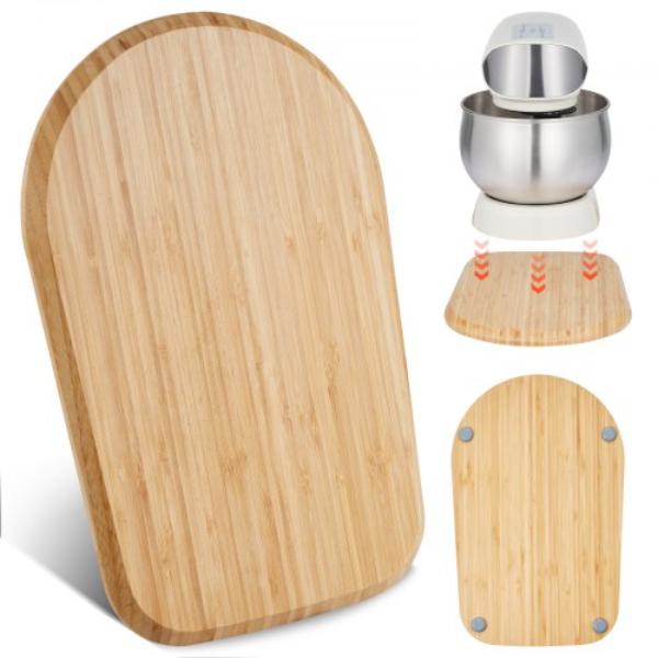 Picture of Vevor CFSBHKXHTYXMJFATD001V0 Mixer Slider - Oval 14.5 x 9.4 in. Appliance Slider with Tilt Head 4.5-5 qt. Stand Mixer PTFE Feet Natural Wood