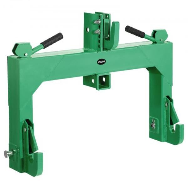 ZZJKHJT12LTLTZ4R9001V0 3Point Quick Hitch with 2 in Receiver  3000 lbs Lift Capacity44 Adaptation to Category 1  2 Tractor  Green