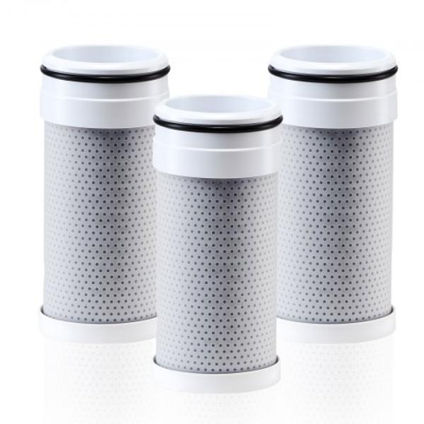 Picture of Vevor KZSSLTLSQLXTT79M7002V0 Faucet Filter Replacement - Water-Filter Cartridge - 5-Layer High-Efficiency Filtration - 3-Month Value & 317 gal Lifespan - Pack of 3