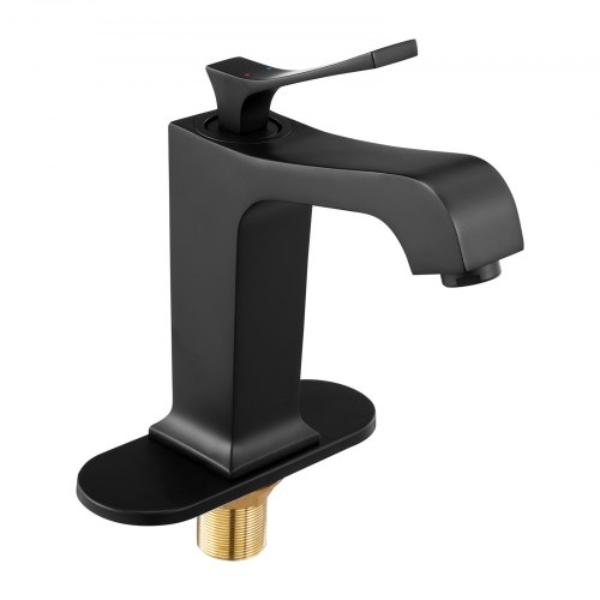 Single Handle Sink Faucet - Matte Black Faucet Kitchen Sink - Kitchen Water Faucets for Bathroom - RV - Bar Sink - Public Restroom