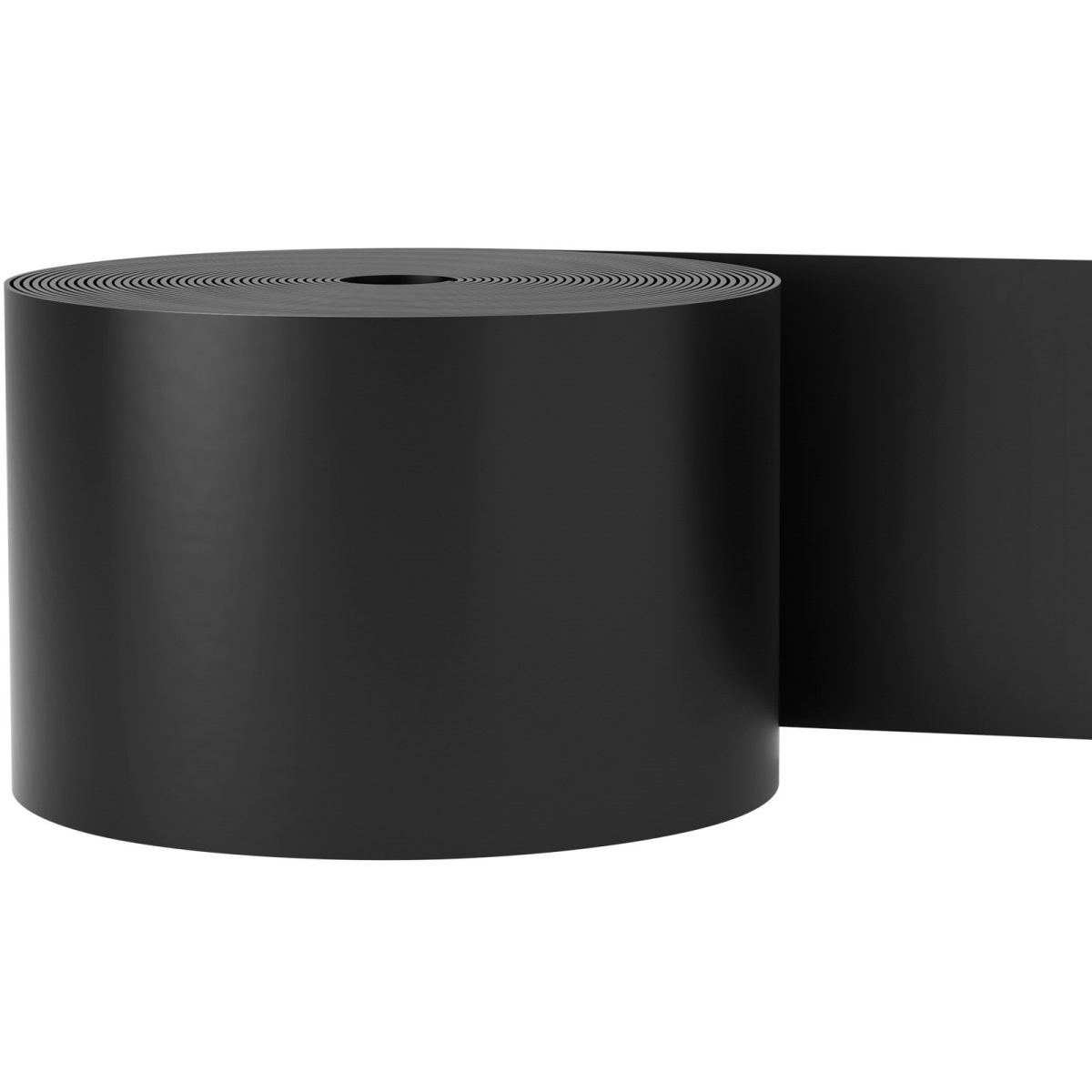 Landscape Edging, 10 in. x 150 ft. Total, Recycled HDPE Coiled Terrace Board, Flexible Bender Border - Black