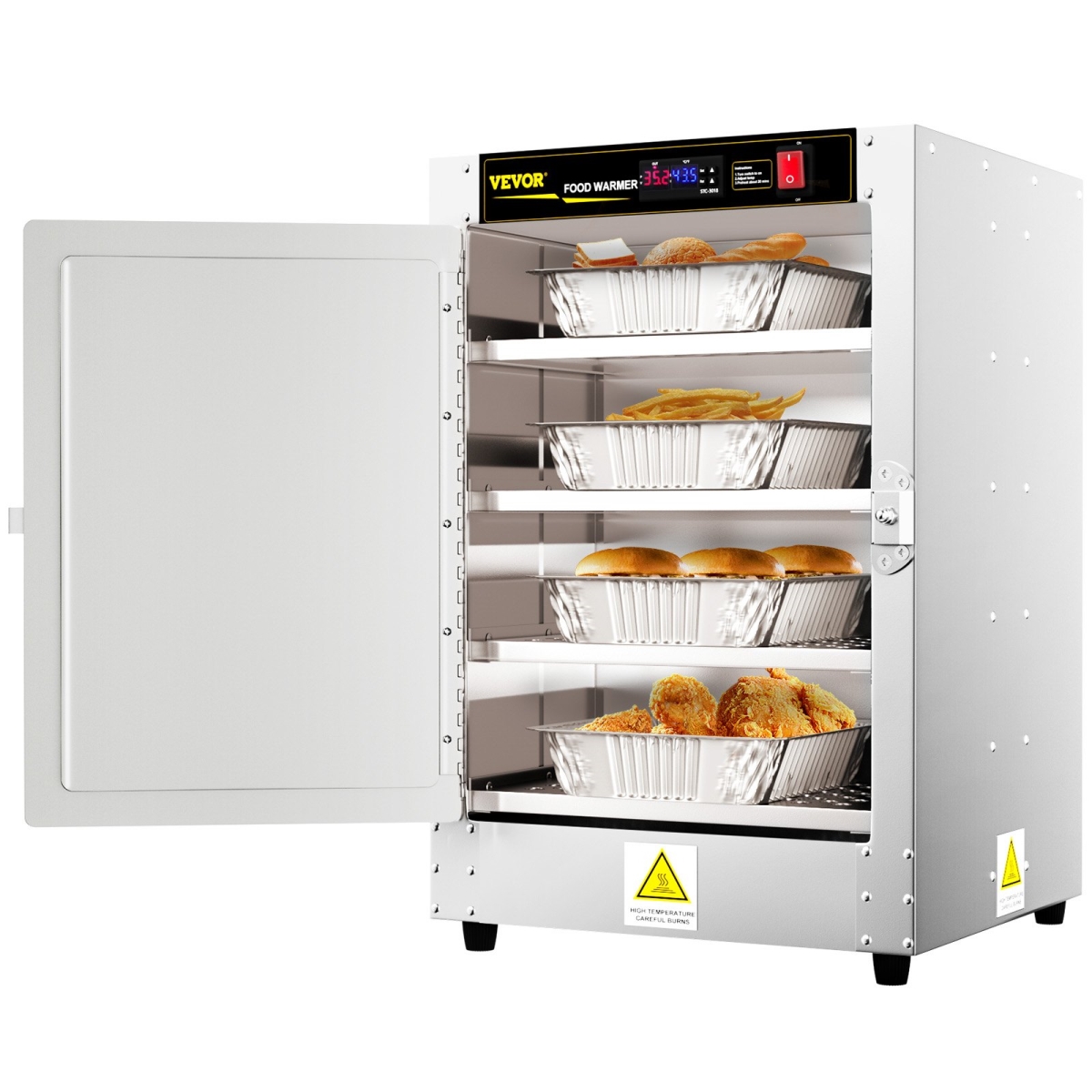 Picture of Vevor BWJLHJCM4110VSW2JV1 16 x 16 x 24 in. Hot Box Food Warmer&#44; Concession Warmer with Water Tray - 110V UL