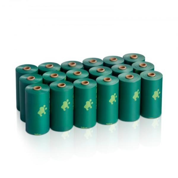 Dog Poop Bags - 13 x 9 in. - Sturdy & Thick - Biodegradable HDPE Waste Bag Refill Rolls - Leak-Proof Unscented Trash Bag - 270 Count