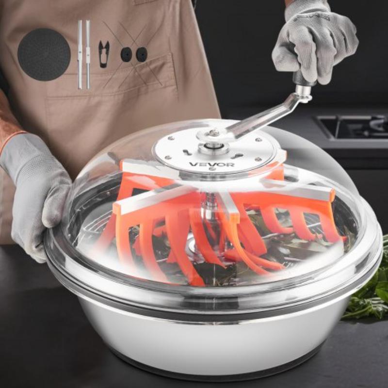 Bud Leaf Bowl Trimmer - 16 in. Manual Bud Trimmer with Sharp Stainless Steel Blades - Visual Cutting - Wet & Dry Hydroponic Cutting Machine