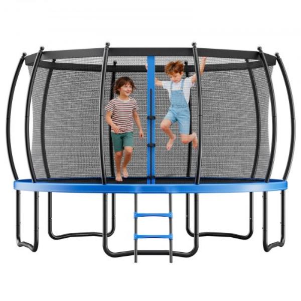 16 ft. Outdoor Trampoline - ASTM Approved - Max 475 lbs - Anti-Rust - Enclosure Net & Thickened Pad - Recreational Trampolines for Kids & Adults