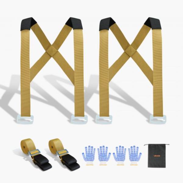 Moving Straps - 2-Person Lifting System - Supports up to 1000 lbs - Adjustable Shoulder Straps & Move Furniture Appliances Mattresses