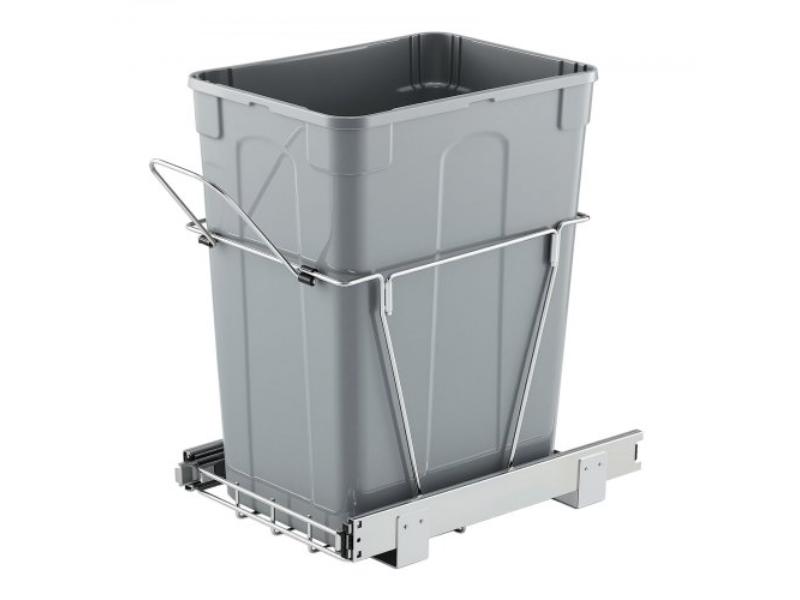 CFLJTDTDTHSWA5O0YV0 Kitchen Cabinet Pullout Trash Can for 35 qt. Garbage Waste Recycling Bin
