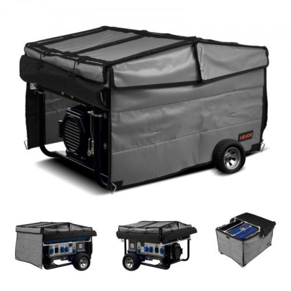 Generator Cover - Waterproof Universal Generator Cover 3500-12000W Portable Generator Running Cover Heavy Duty Thicken 420D Oxford Fabric, Grey