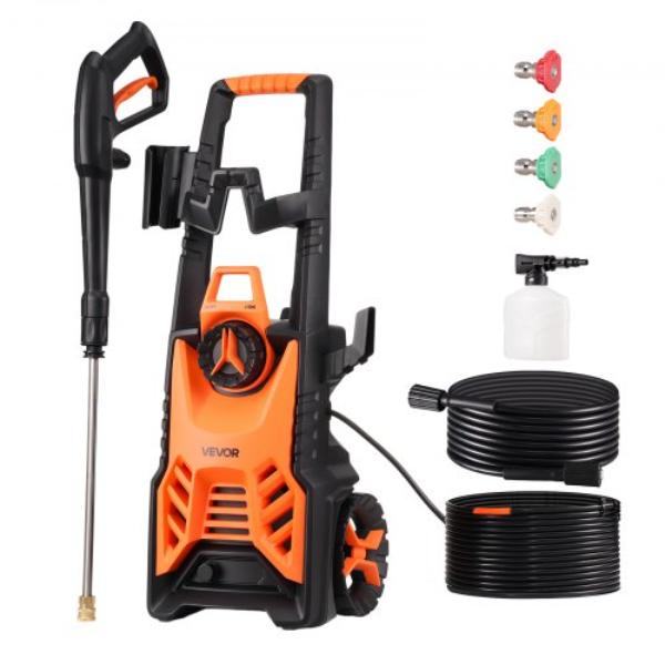 2000PSIDDGYQ6M7B6001V1 Electric Pressure Washer - Max 4500 PSI - 3.2 GPM - High Power Cleaning Machine with 4 Quick Connect Nozzles - Foam Cannon