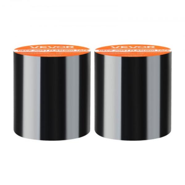 Waterproof Patch & Seal Tape - 4 in. x 10 ft. - Black - Weather-Resistant Waterproof Tape for Leaks & Repairs - Indoor & Outdoor Use - Pack of 2