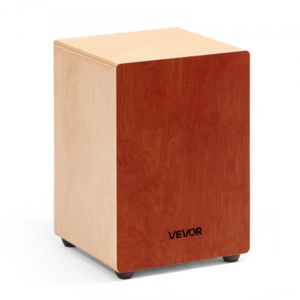 MXGCGKJTXWBXZSUG4001V0 Cajon Box Drum  Wooden Percussion Instrument with Guitar Strings  Birch Wood