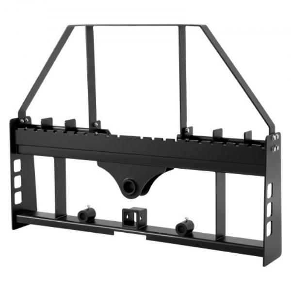 Skid Steer Pallet Fork Frame - 4000 lbs - 45 in. Pallet Fork Frame Attachments - 2 in. Hitch Receiver - Quick Attach Tractor Loaders - Frame Only