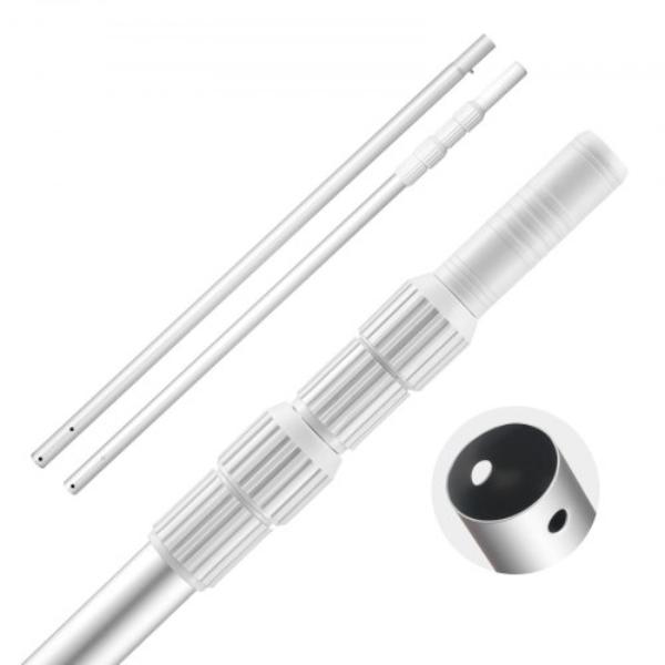 Pool Pole - 3.4 to 12 ft. Telescoping Swimming Pool Cleaning Poles - Professional Adjustable Telescopic Pole - Heavy Duty Cleaner Stick