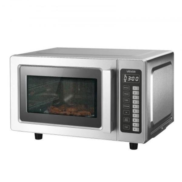 Picture of Vevor CPKZYC09CUFTYZ79K001V1 Countertop Microwave Oven - 0.9 cu. ft. - 1000W Digital Stainless Steel Microwave Oven with Touchscreen - 10 Cooking Presets - 5 Power Levels