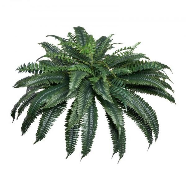 Artificial Ferns - Large Hanging Boston Ferns - Green - Natural Spread Diameter 43-47 in. - Fake Plant Wall Decor with 88 Branches - Faux Fern