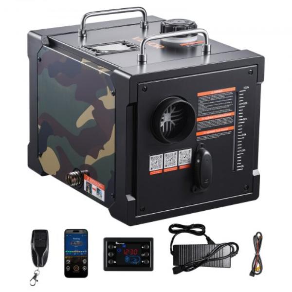 DDKCYJRQ25N16A38N001V1 Diesel Air Heater - 8KW - DC 12V & 24V Bluetooth App Control Remote & LCD Display - 1.9 Gal Fuel Tank for RVs & Trucks