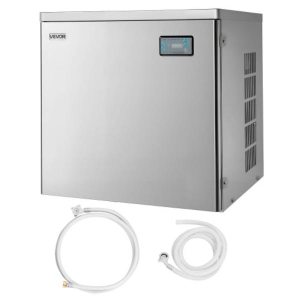 Picture of Vevor FTZBJJTXFB45HO1GS001V1 Commercial Ice Maker Machine - Head - 450 lbs per Day - Stainless Steel - Ideal for Restaurant Bar Cafe Hotel - Head Only