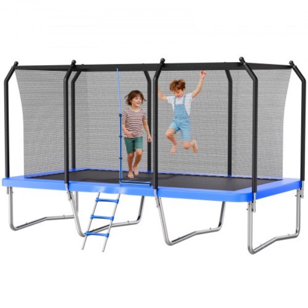 HWJXBCWG814FKR5P0001V0 8 x 14 ft. Rectangle Outdoor Trampoline for Kids & Adults