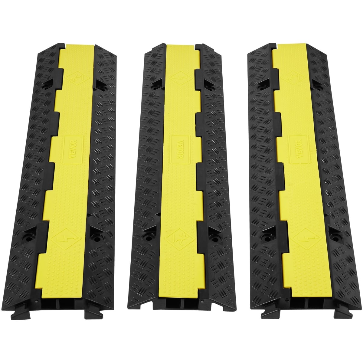 SKCDL32WH1111REAEV0 3 Piece Cable Protector Ramp 2 Channel 12000 lbs Load Wire Cable Cover Ramp