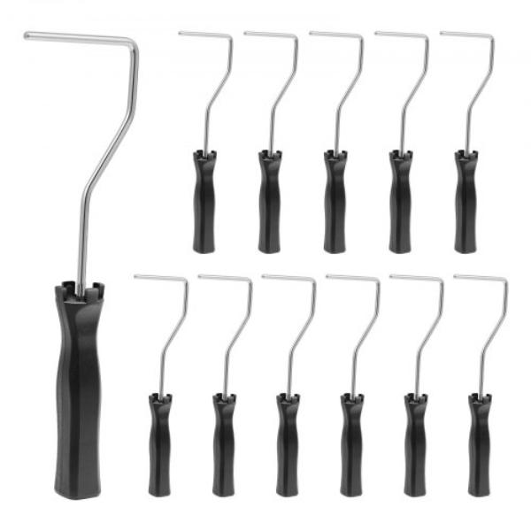 TRSYQGTJ4INCFOL94001V0 4 in. Paint Roller Frame - Black - Lightweight Mini Rollers Tools for Ceiling Small Areas Edges & Corners - Pack of 12