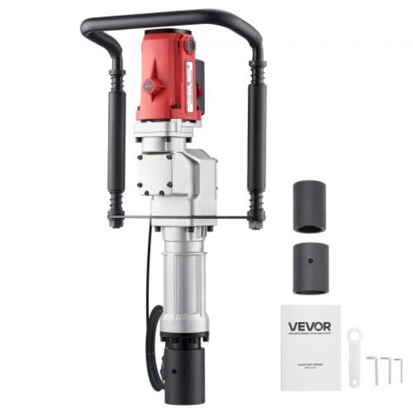 Electric T Post Driver - 2200W Handheld Post Pounder with 2.17 in. - 2.76 in. Sleeves for Fence - Metal Fencing - Farm - Garden - Construction
