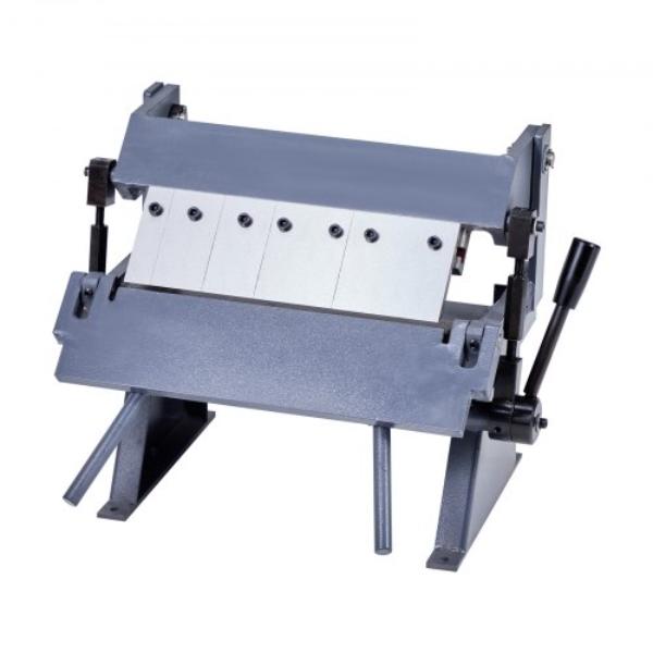 Box & Pan Brake - 12 in. Sheet Metal Bending Brake - 20 Gauge Mild Steel - 135 deg Adjustable with 5 Fingers - Heavy-Duty Aluminum Folder