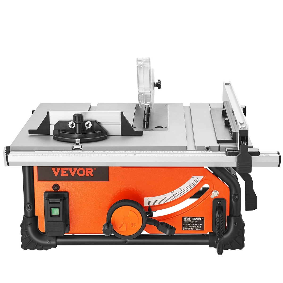 ZLXMGTJWZJMC19JOUV1 10 in. Table Saw Electric Cutting Machine 4500RPM 25-in Rip Capacity Woodwork -  Vevor
